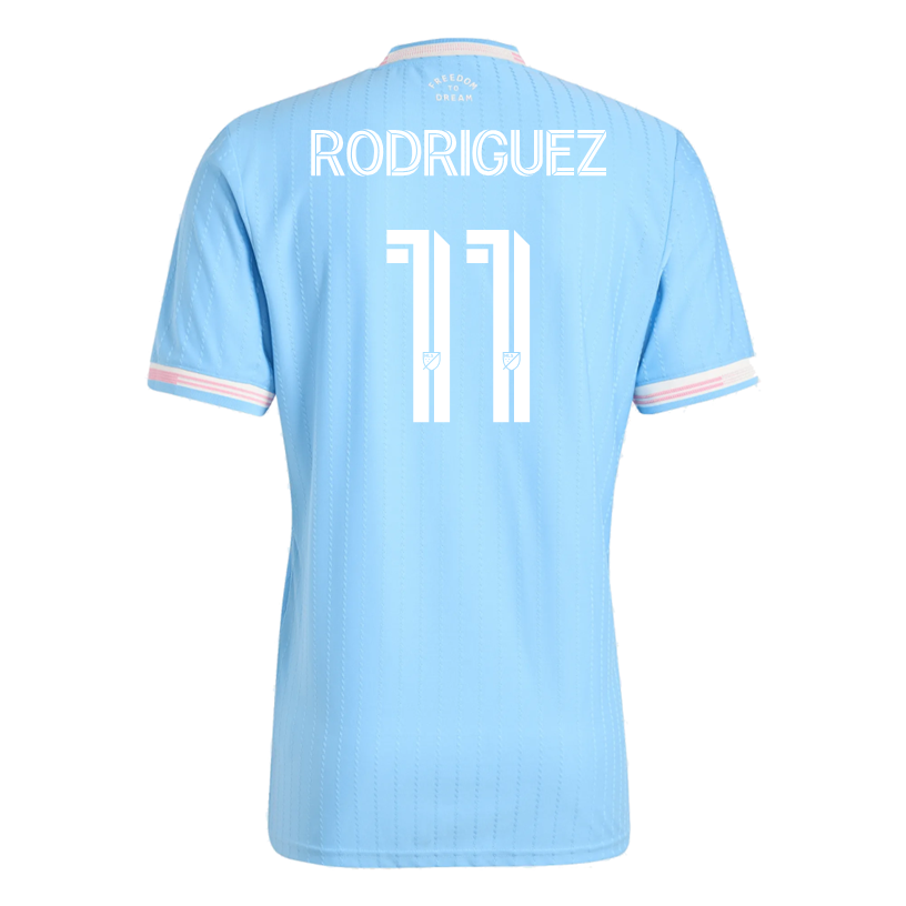 adidas Rodriguez Inter Miami Authentic Third Jersey 25/26 (Blue/Pink)