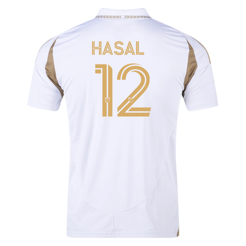 adidas Thomas Hasal LAFC Away Jersey 25/26 (White/Gold)
