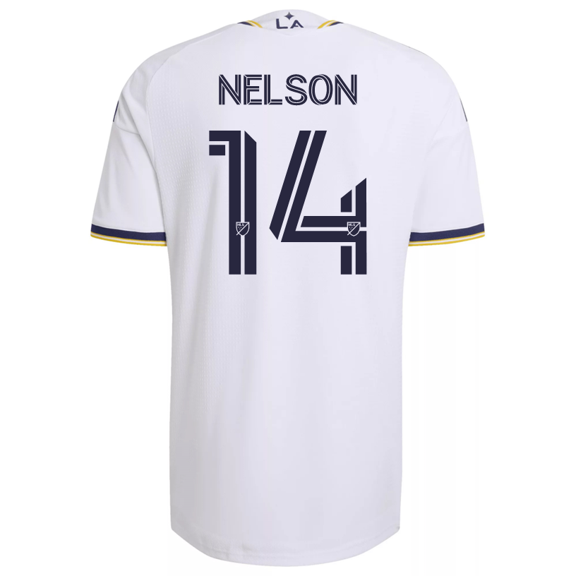 adidas Men's Nelson LA Galaxy Authentic Match Home Jersey 26/27 (White)