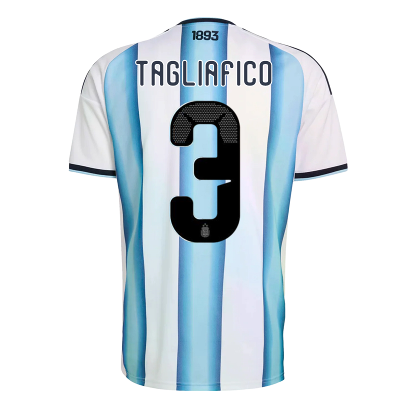 adidas Men's Togliafico Argentina 2026 Home World Cup Jersey (White/Icey Light Blue)