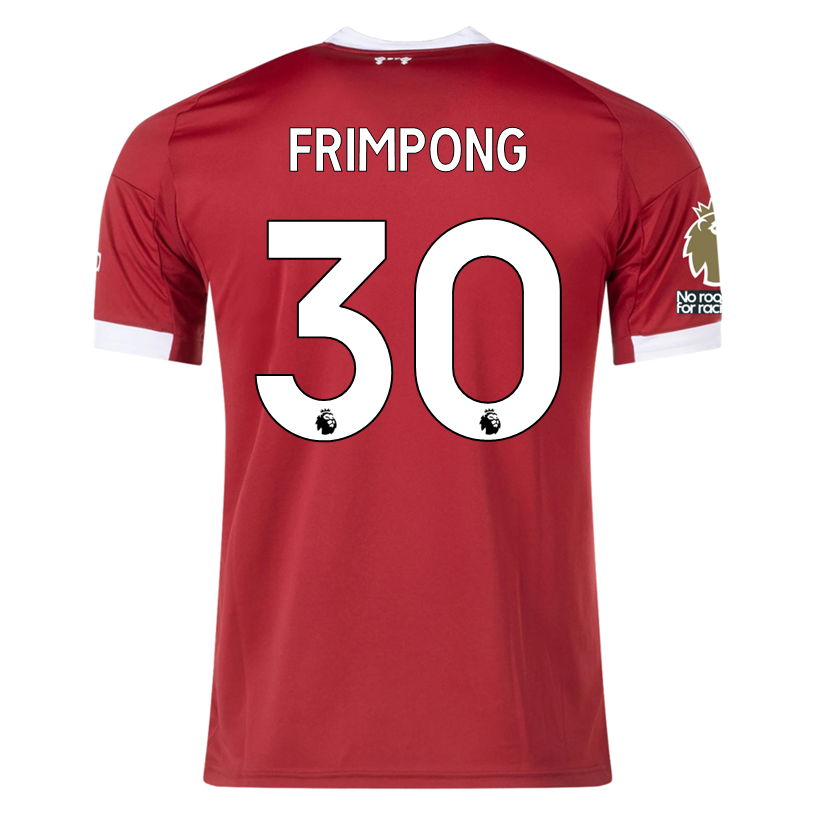 adidas Frimpong Men's Liverpool Home Jersey 25/26 w/ NRFR + EPL Champions Patch (Strawberry Red)