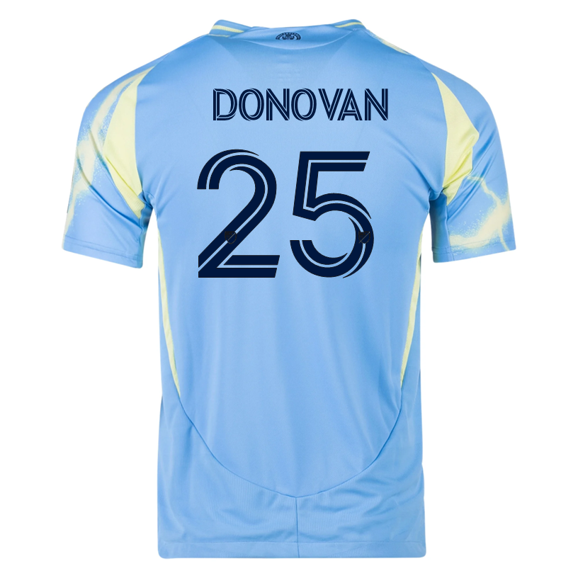 adidas Philadelphia Union Chris Donovan Authentic Away Jersey 25/26 (Blue/Yellow)