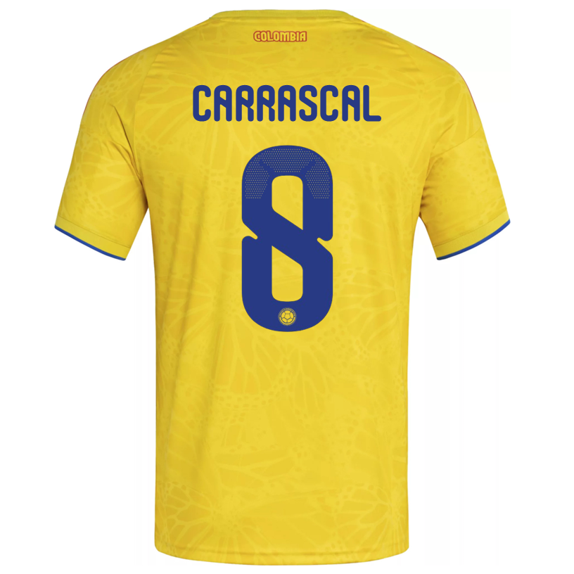 adidas Men's Carrascal Colombia 2026 Home Jersey (Impact Yellow)