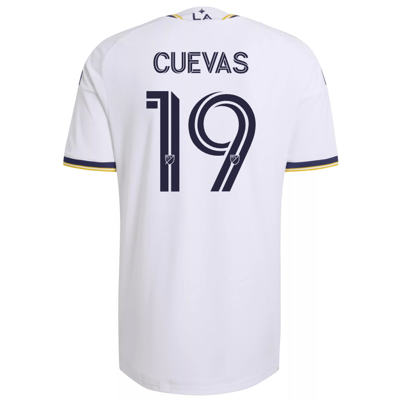 adidas Men's Cuevas LA Galaxy Authentic Match Home Jersey 26/27 (White)