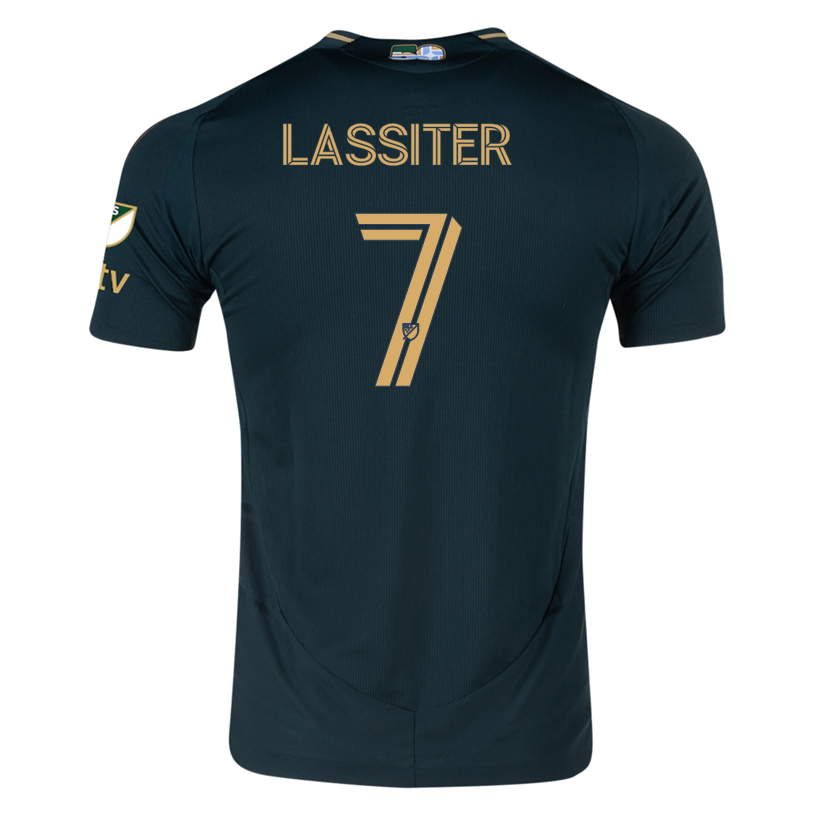 adidas Ariel Lassiter Portland Timbers Authentic Home Jersey w/ MLS &amp; Apple Patch 25/26 (Green/Gold)