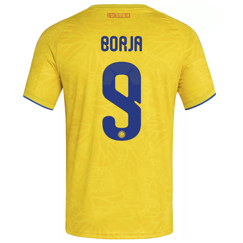 adidas Men's Borja Colombia 2026 Home Jersey (Impact Yellow)