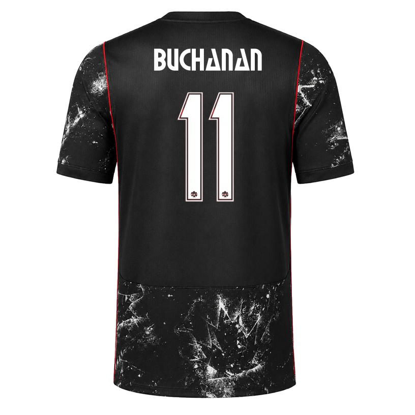 Nike Mens Canada Buchanan Away Stadium Jersey 2026 (Black/Red)