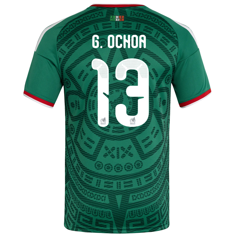 adidas Men's G. Ochoa Mexico Home 2026 World Cup Jersey (Bold Green)