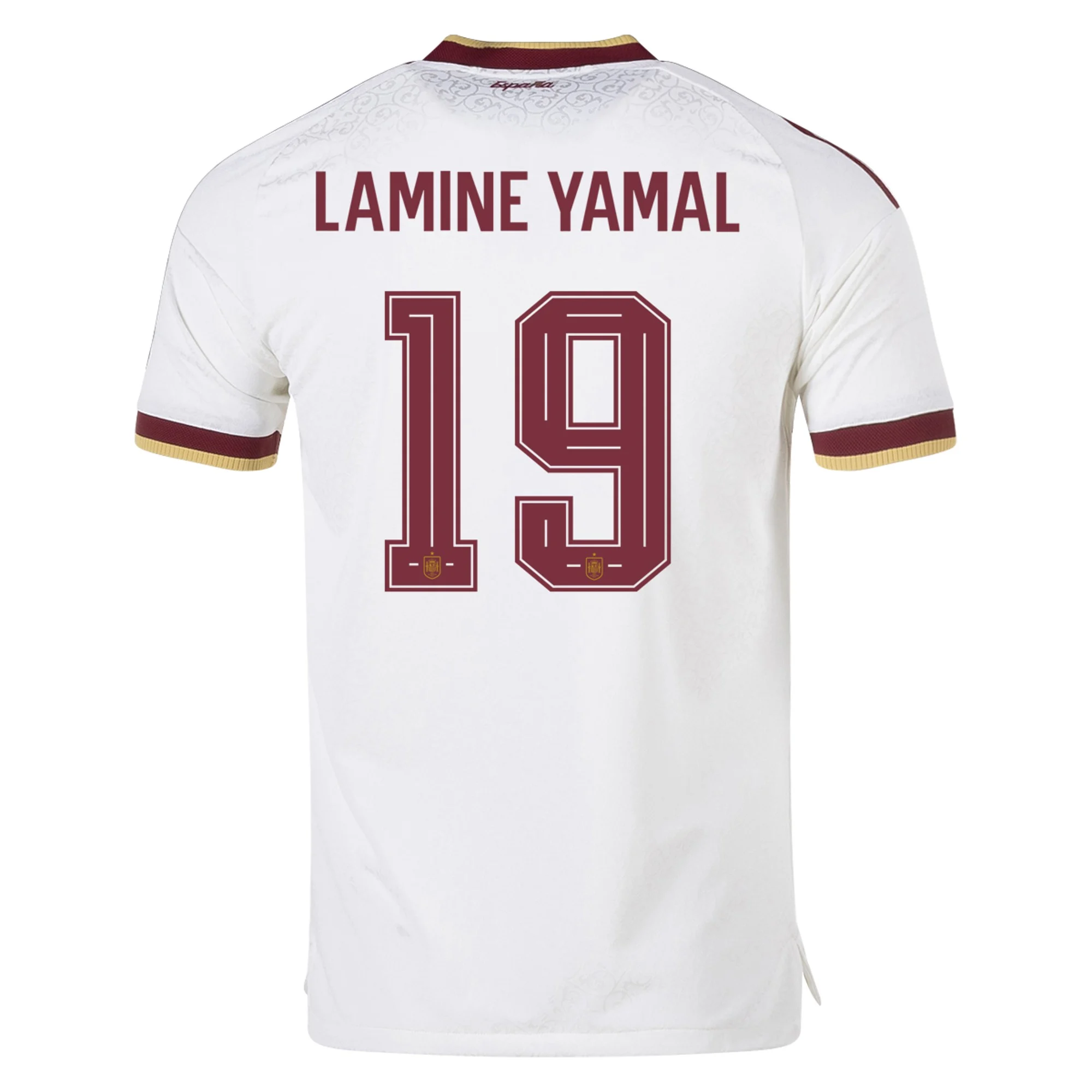 adidas Men's Spain Authentic Lamine Yamal Away Jersey 2026 (White)