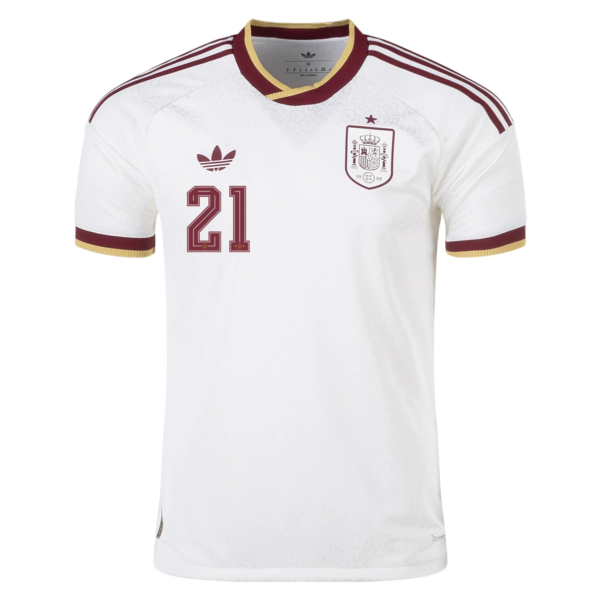 adidas Men's Spain Authentic Mikel Oyarzabal Away Jersey 2026 (White)