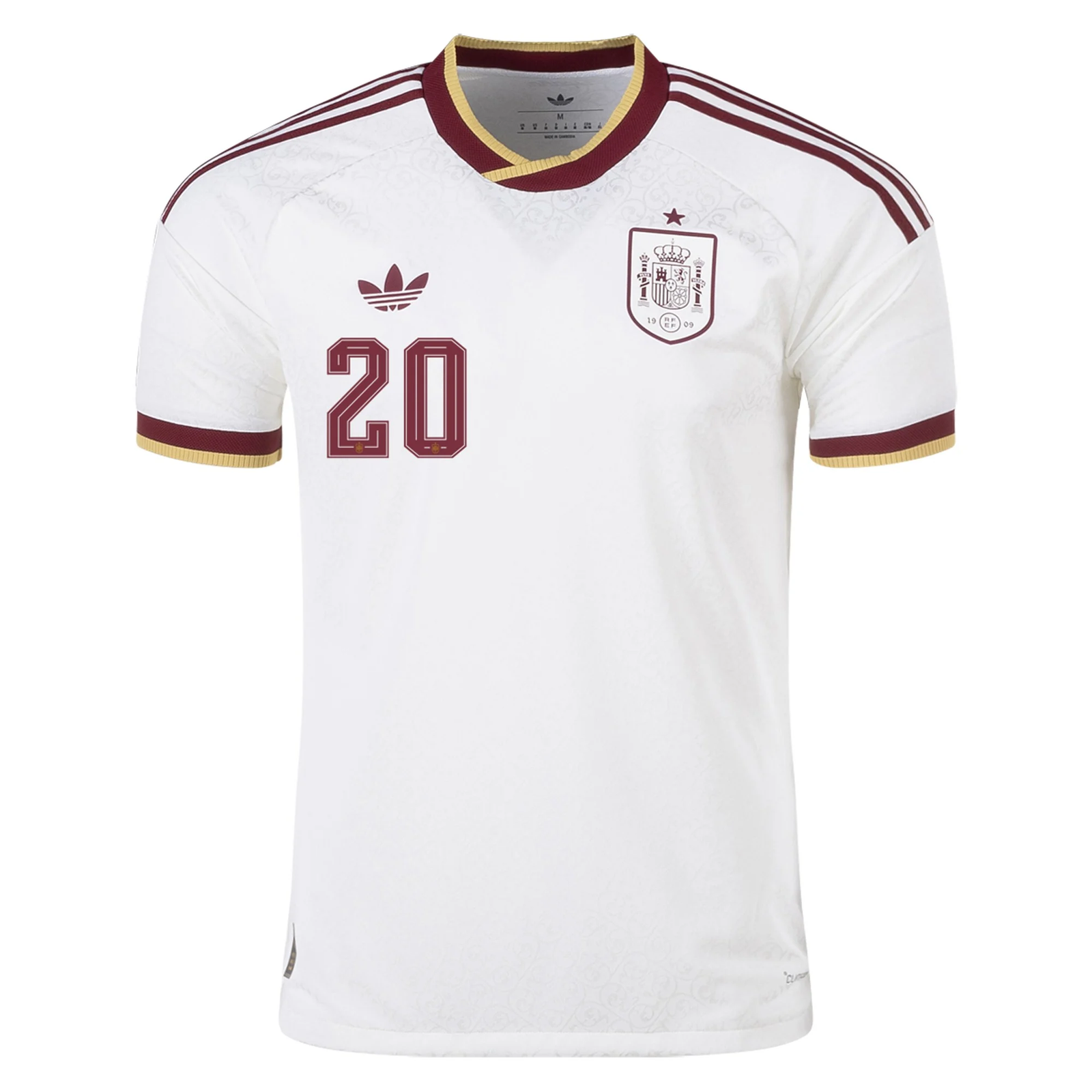 adidas Men's Spain Authentic Pedri Away Jersey 2026 (White)