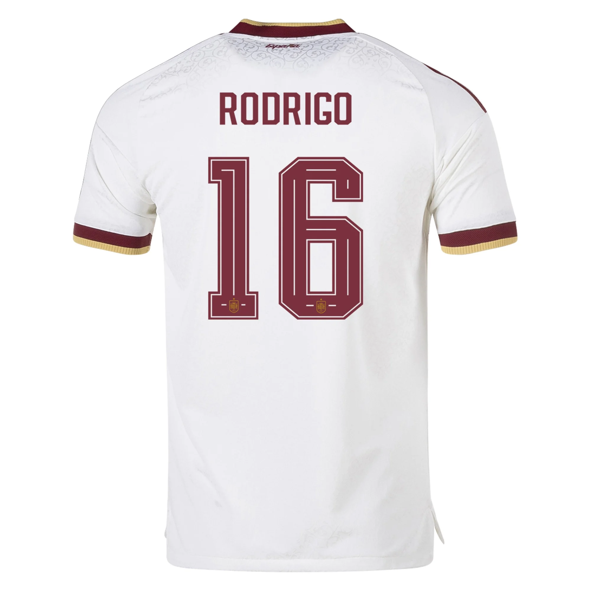 adidas Men's Spain Authentic Rodrigo Away Jersey 2026 (White)