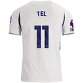 Nike Mens Tottenham Hotspur Mathys Tel Home Jersey w/ EPL + No Room For Racism 26/27 (White)