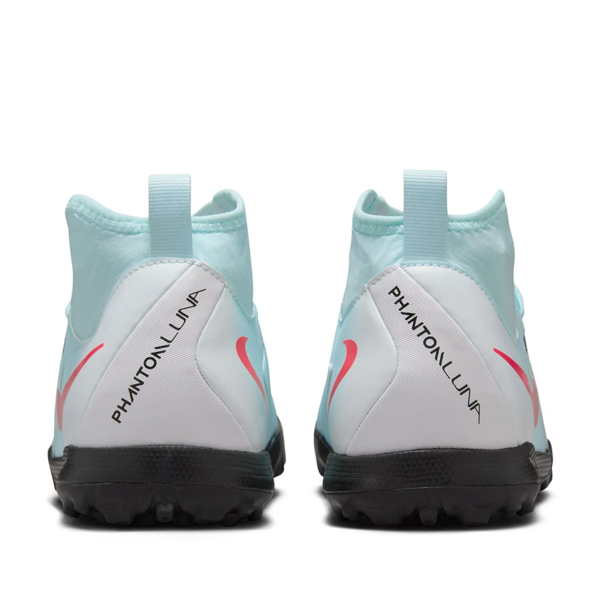 Nike Jr. Phantom Luna II Academy Turf Soccer Shoes (Mint/Atomic Red)