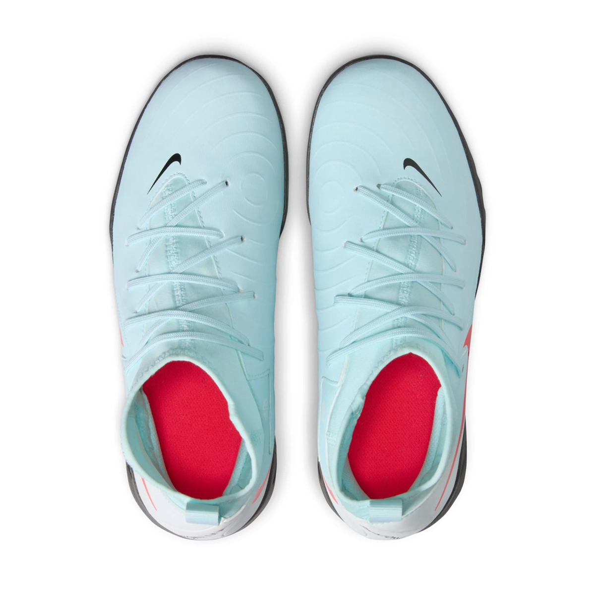 Nike Jr. Phantom Luna II Academy Turf Soccer Shoes (Mint/Atomic Red)