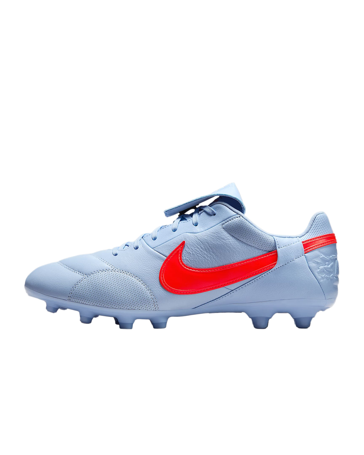 Nike Premier III Firm Ground Low-Top Soccer Cleats (Royal Tint/Bright Crimson)