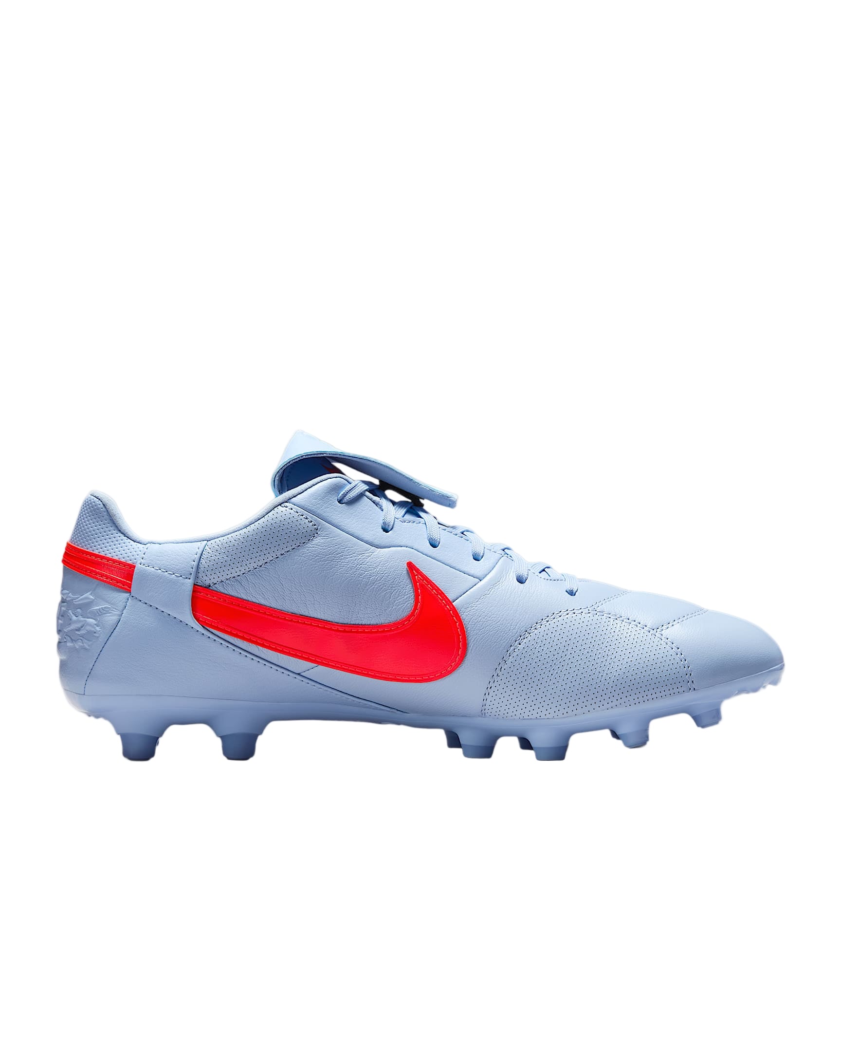 Nike Premier III Firm Ground Low-Top Soccer Cleats (Royal Tint/Bright Crimson)