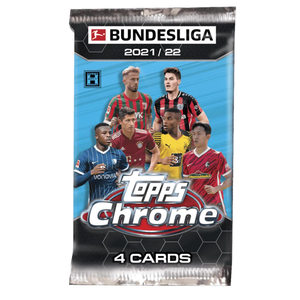 Topps Chrome Bundesliga Trading Card Pack 21/22 (4 Cards)