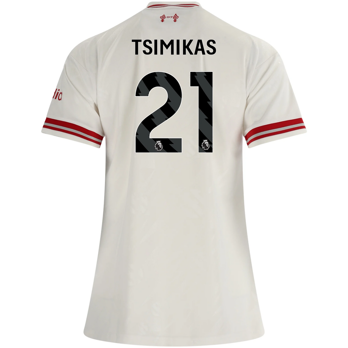 adidas Women’s Liverpool Kostas Tsimikas Away Jersey 26/27 (White/Red)