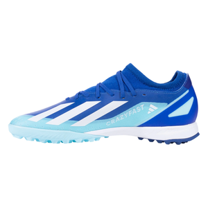 adidas X Crazyfast.3 Turf Soccer Shoes (Bright Royal/Cloud White/Solar Red)