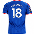 adidas Mens Manchester United Youri Tielemans Away Jersey w/ EPL + No Room For Racism Patches 26/27 (Blue)