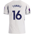 Nike Mens Tottenham Hotspur Sandro Tonali Home Jersey w/ EPL + No Room For Racism 26/27 (White)