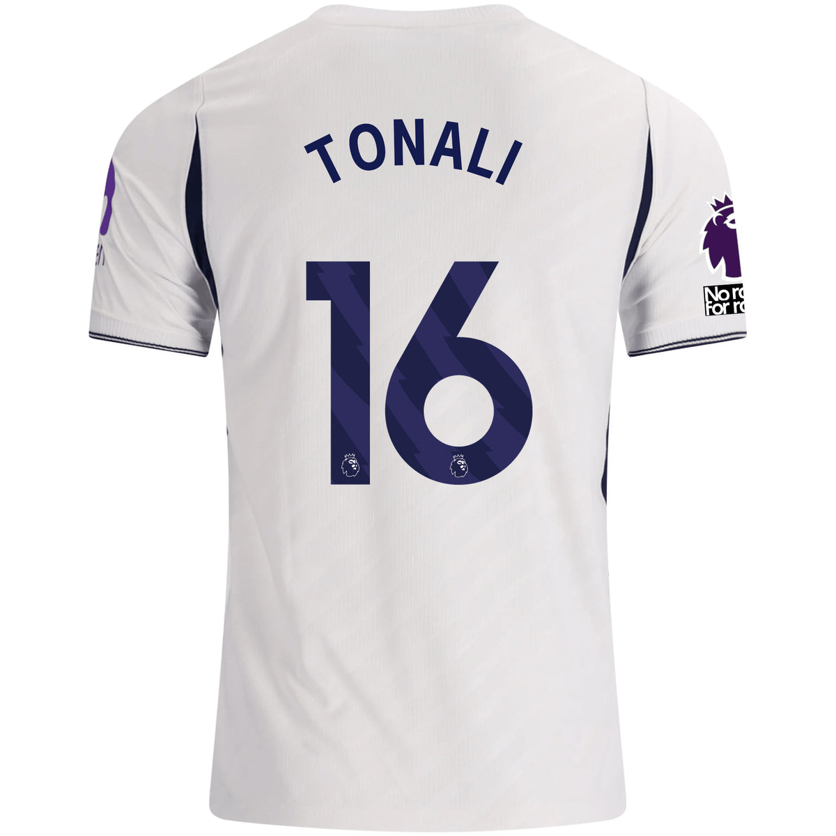Nike Mens Tottenham Hotspur Sandro Tonali Home Jersey w/ EPL + No Room For Racism 26/27 (White)