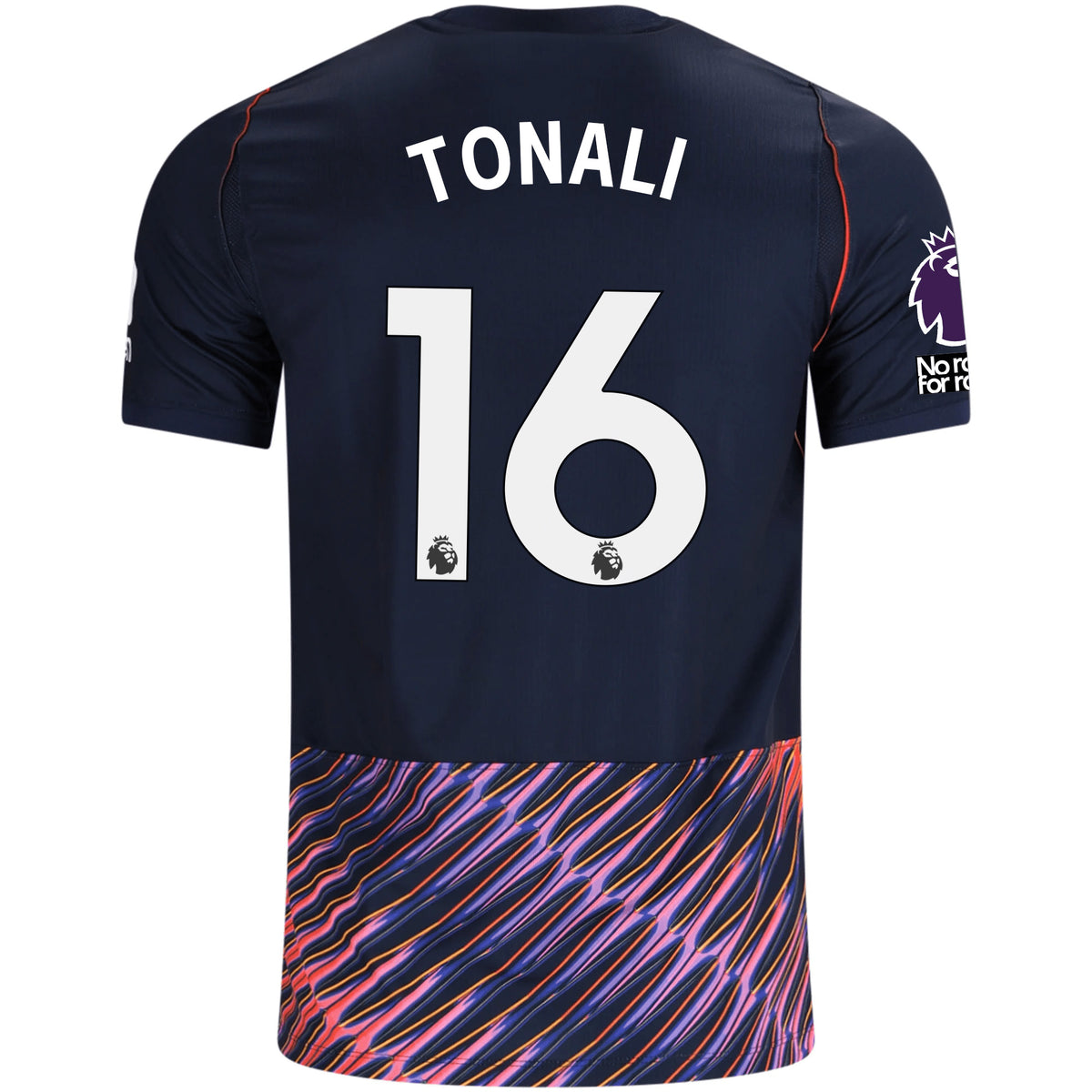 Nike Mens Tottenham Hotspur Sandro Tonali Away Jersey w/ EPL + No Room For Racism Patches 26/27 (Obsidan/White)
