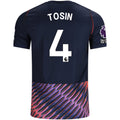Nike Mens Tottenham Hotspur Tosin Adarabioyo Away Jersey w/ EPL + No Room For Racism Patches 26/27 (Obsidan/White)