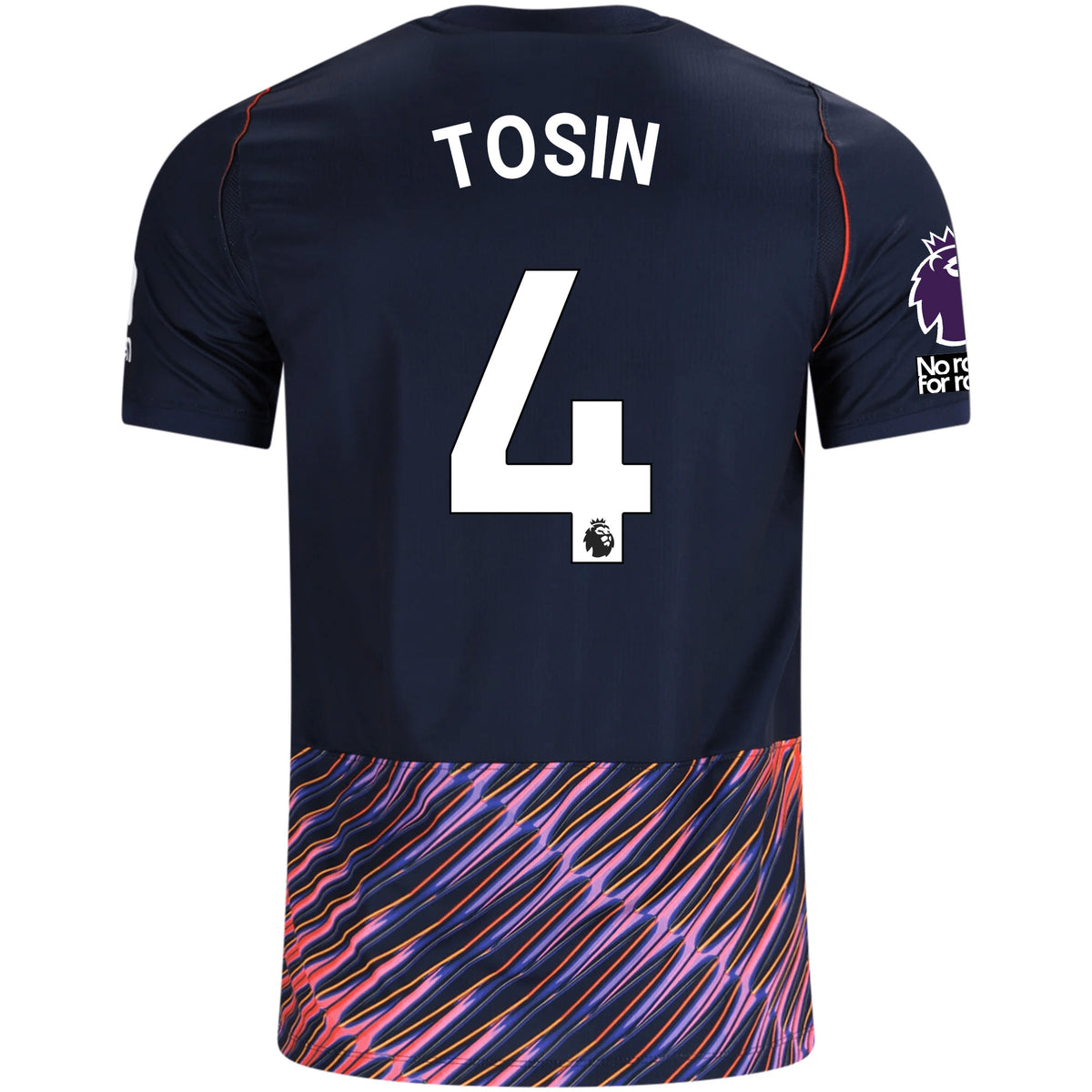 Nike Mens Tottenham Hotspur Tosin Adarabioyo Away Jersey w/ EPL + No Room For Racism Patches 26/27 (Obsidan/White)