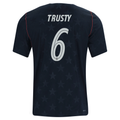 Nike Mens Musah United States Auston Trusty Away Stadium Jersey 2026 (Dark Obsidian/Pure Platinum)