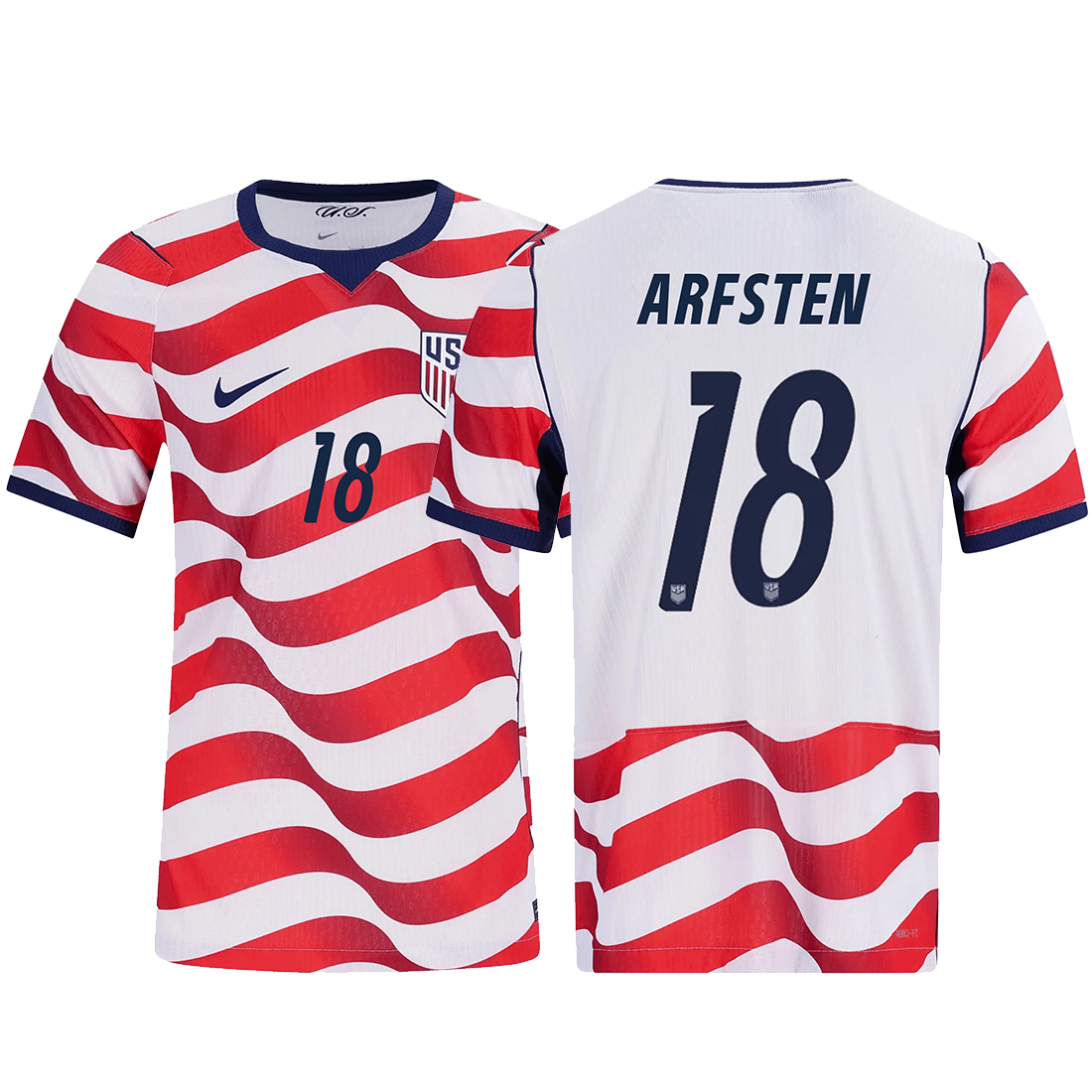 Nike Mens Max Arfsten United States Match Authentic Home Jersey 2026 (Sail/Midnight Navy)