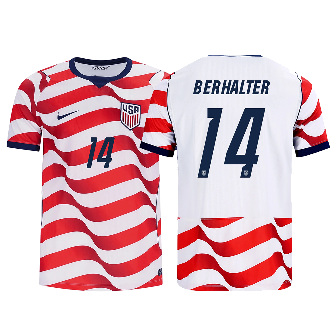 Nike Mens United States Sebastian Berhalter Stadium Home Jersey 2026 (Sail/Midnight Navy)
