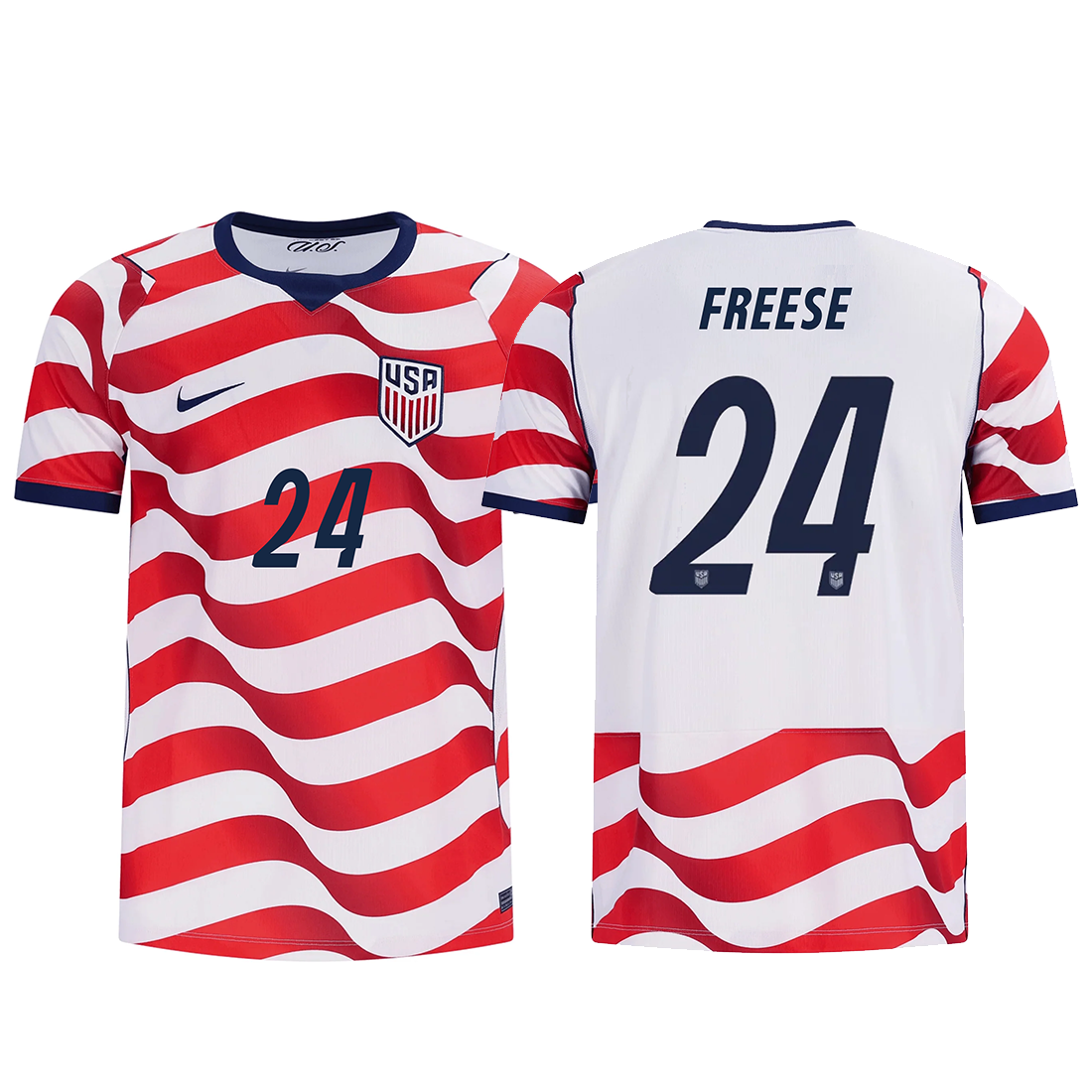 Nike Mens United States Matt Freese Stadium Home Jersey 2026 (Sail/Midnight Navy)