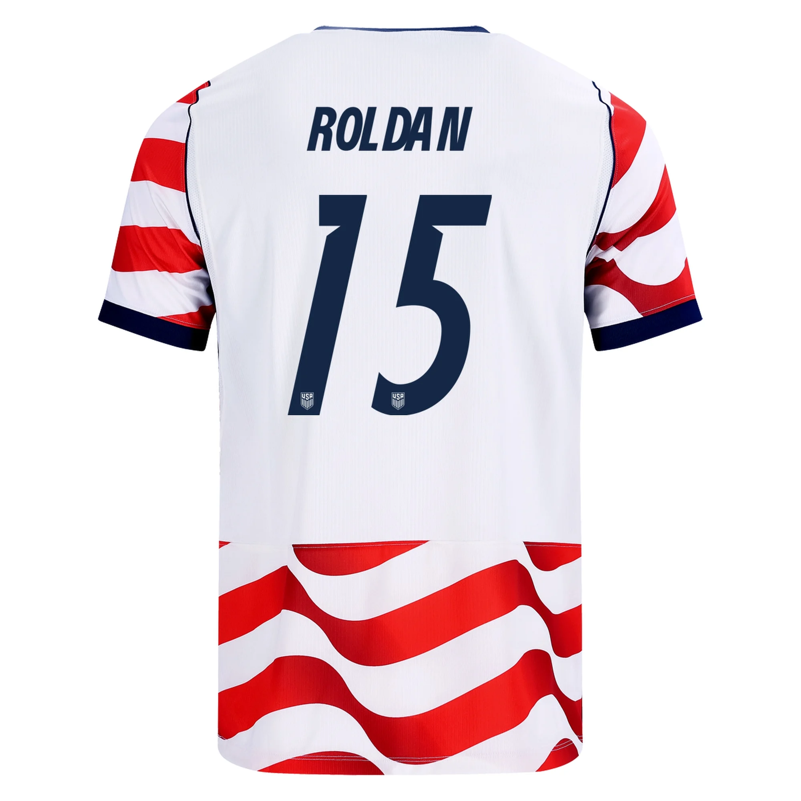 Nike Mens United States Cristian Roldan Stadium Home Jersey 2026 (Sail/Midnight Navy)