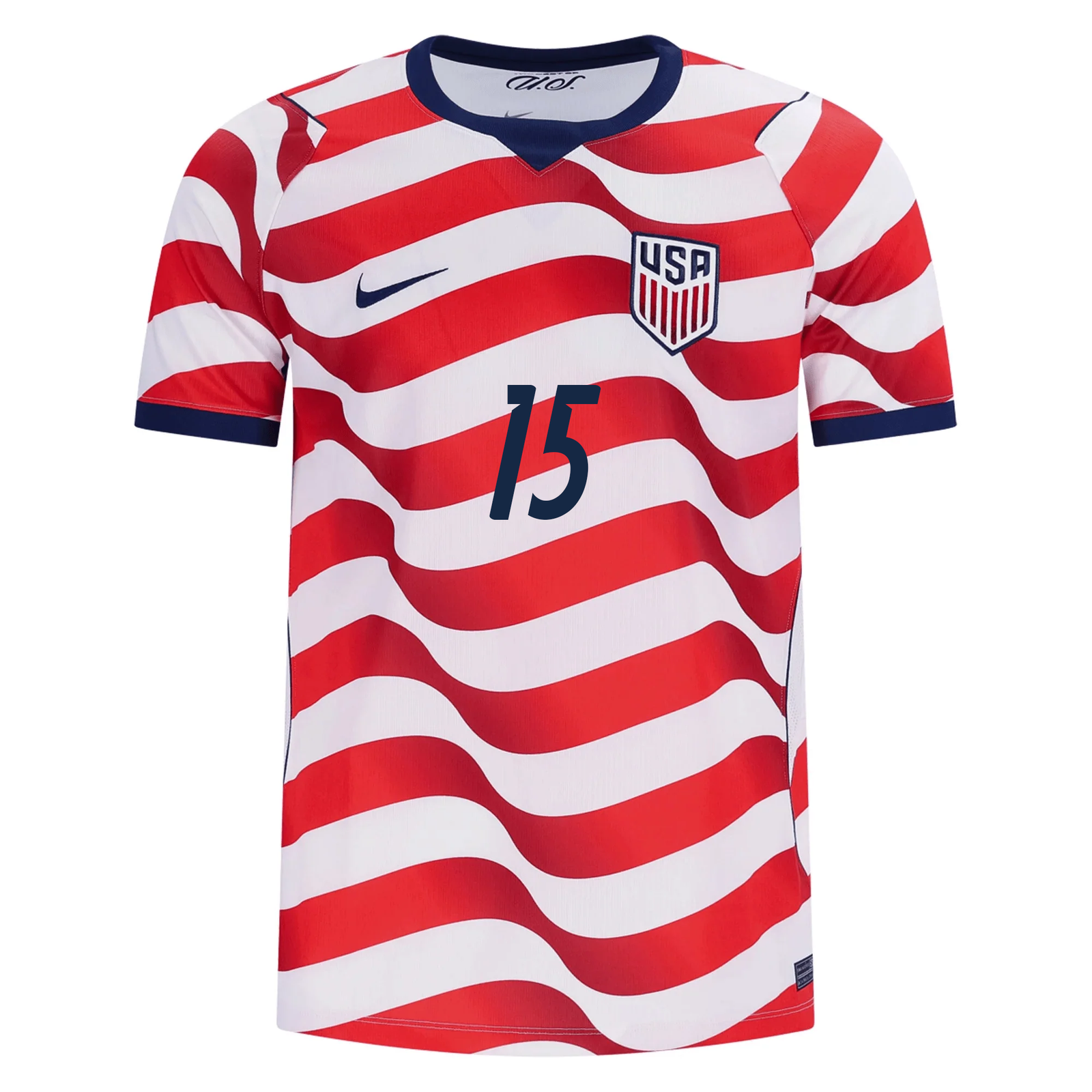 Nike Mens United States Cristian Roldan Stadium Home Jersey 2026 (Sail/Midnight Navy)