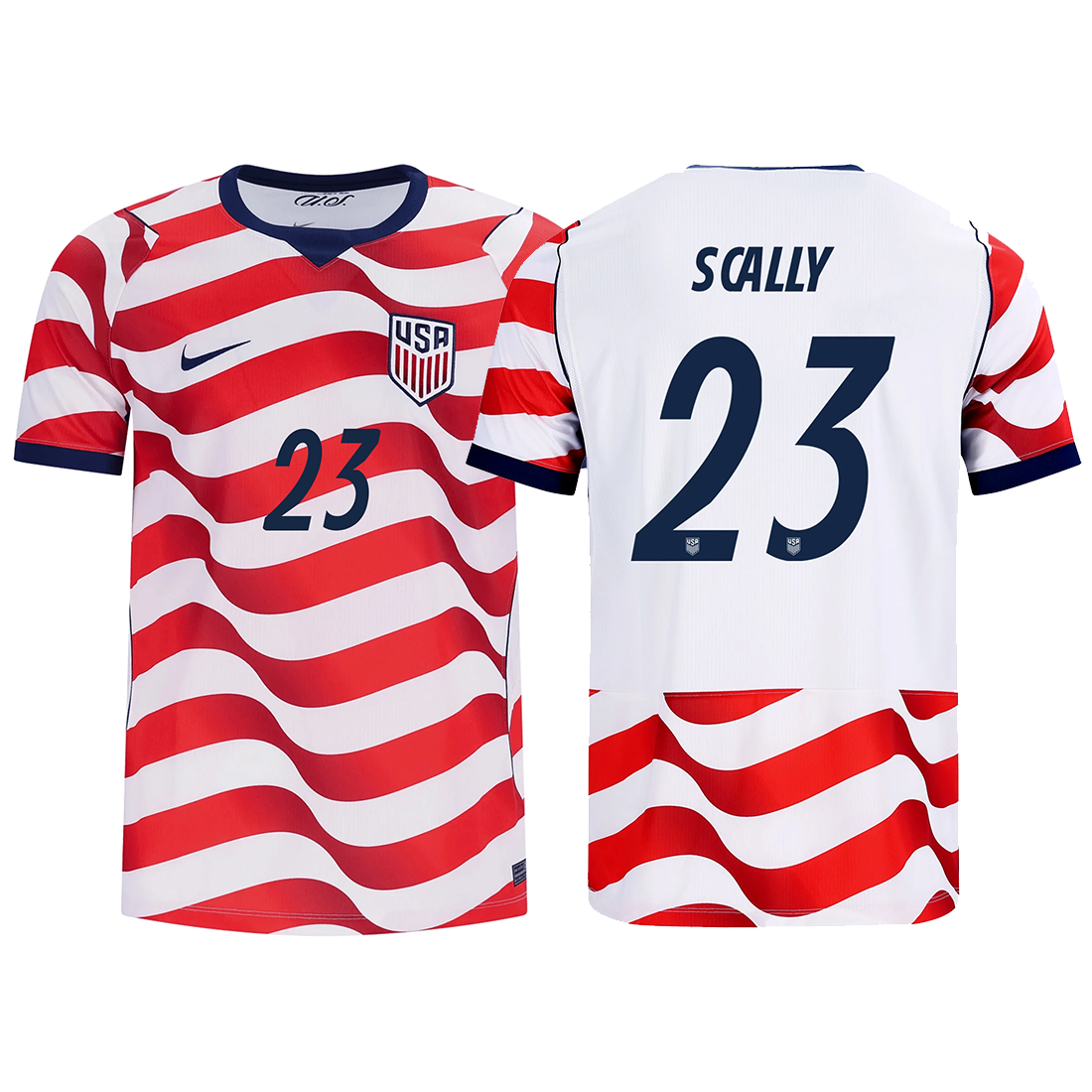 Nike Mens United States Joe Scally Stadium Home Jersey 2026 (Sail/Midnight Navy)