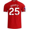 adidas Manchester United Authentic Manuel Ugarte Home Jersey w/ EPL + No Room For Racism Patches 26/27 (Red)