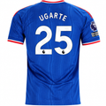 adidas Mens Manchester United Manuel Ugarte Away Jersey w/ EPL + No Room For Racism Patches 26/27 (Blue)