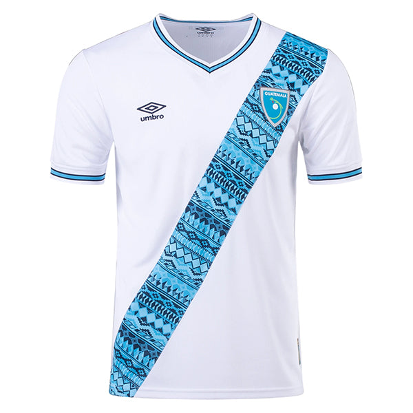 Umbro Guatemala Men's Home Jersey 23/24 (White/Sky Blue) - Soccer