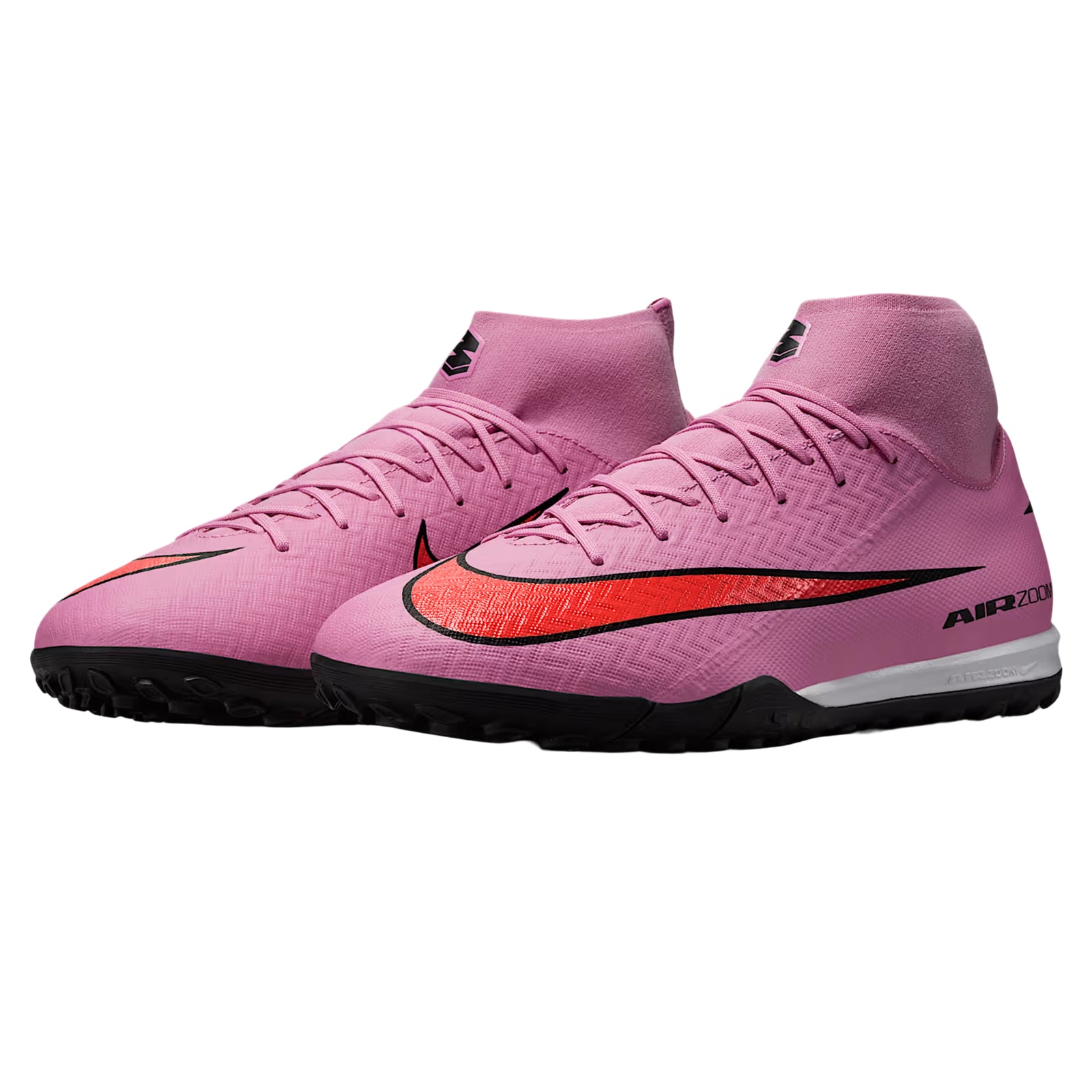 Nike Zoom Superfly 10 Academy Turf Soccer Shoes (Magic Flamingo/Black-Total Crimson)