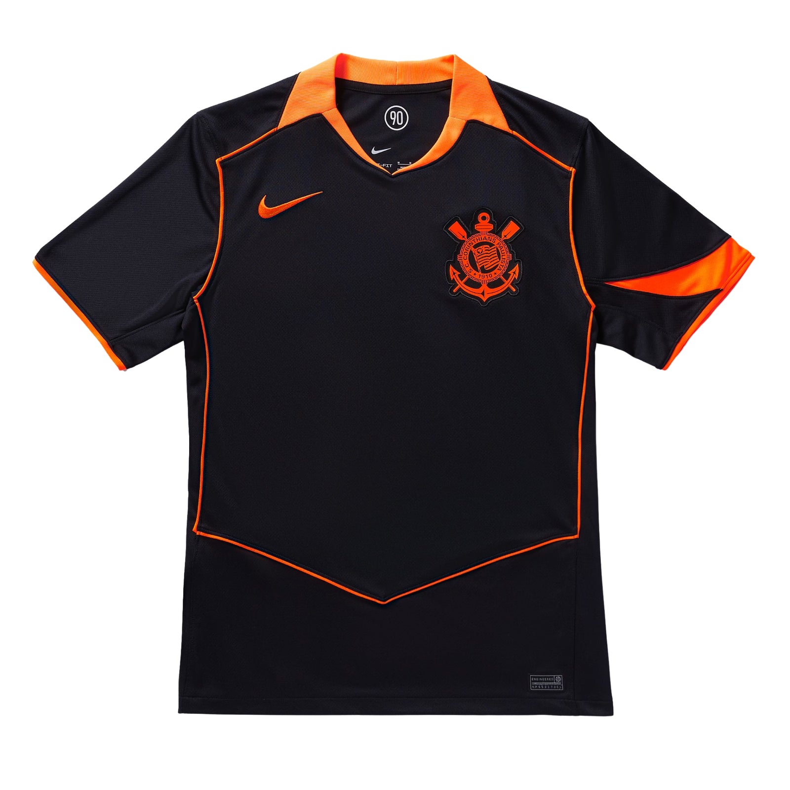 Nike Corinthians 25/26 T90 Third Jersey (Black/Total Orange)