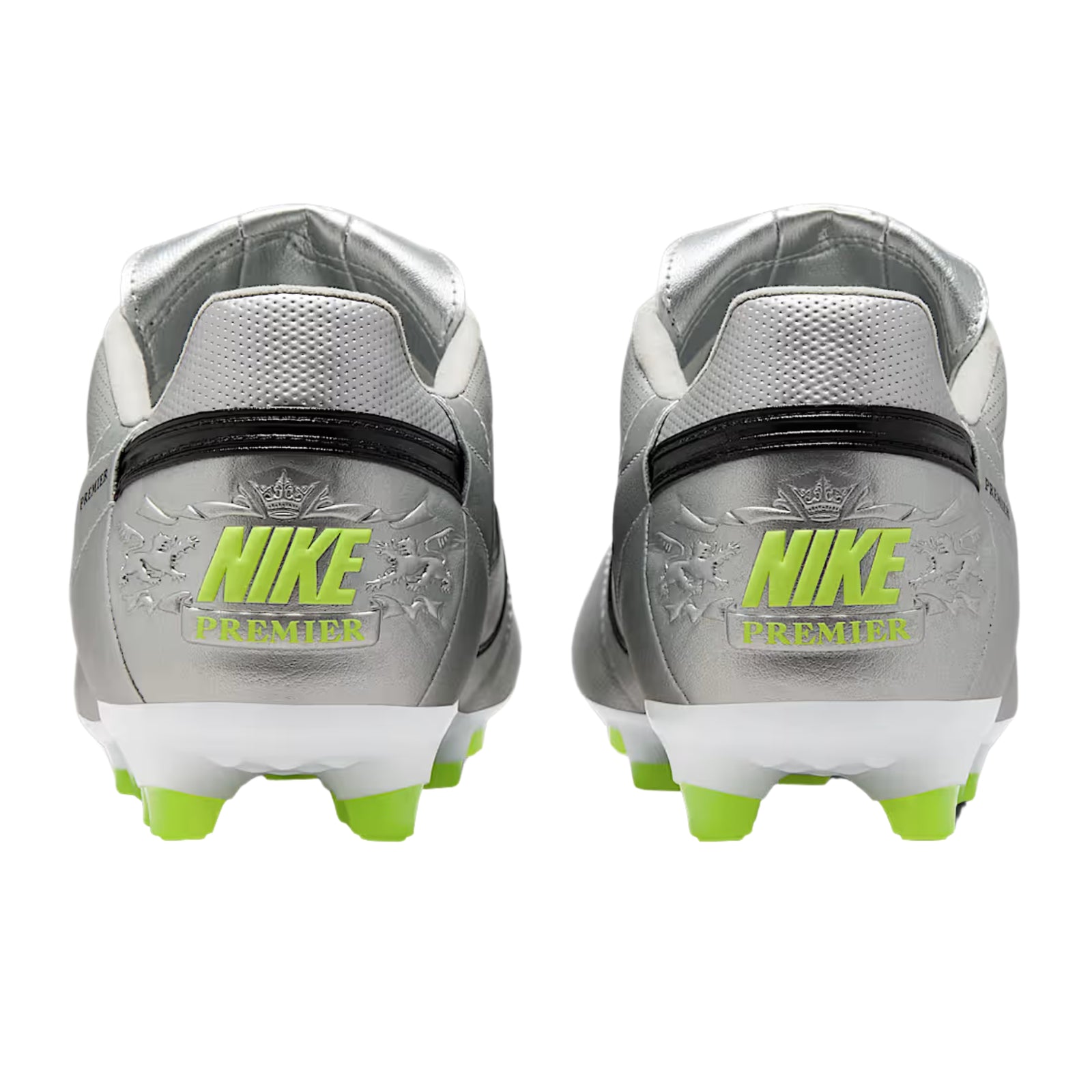 Nike Premier III Firm Ground Soccer Cleats (Metallic Silver/Black Volt)