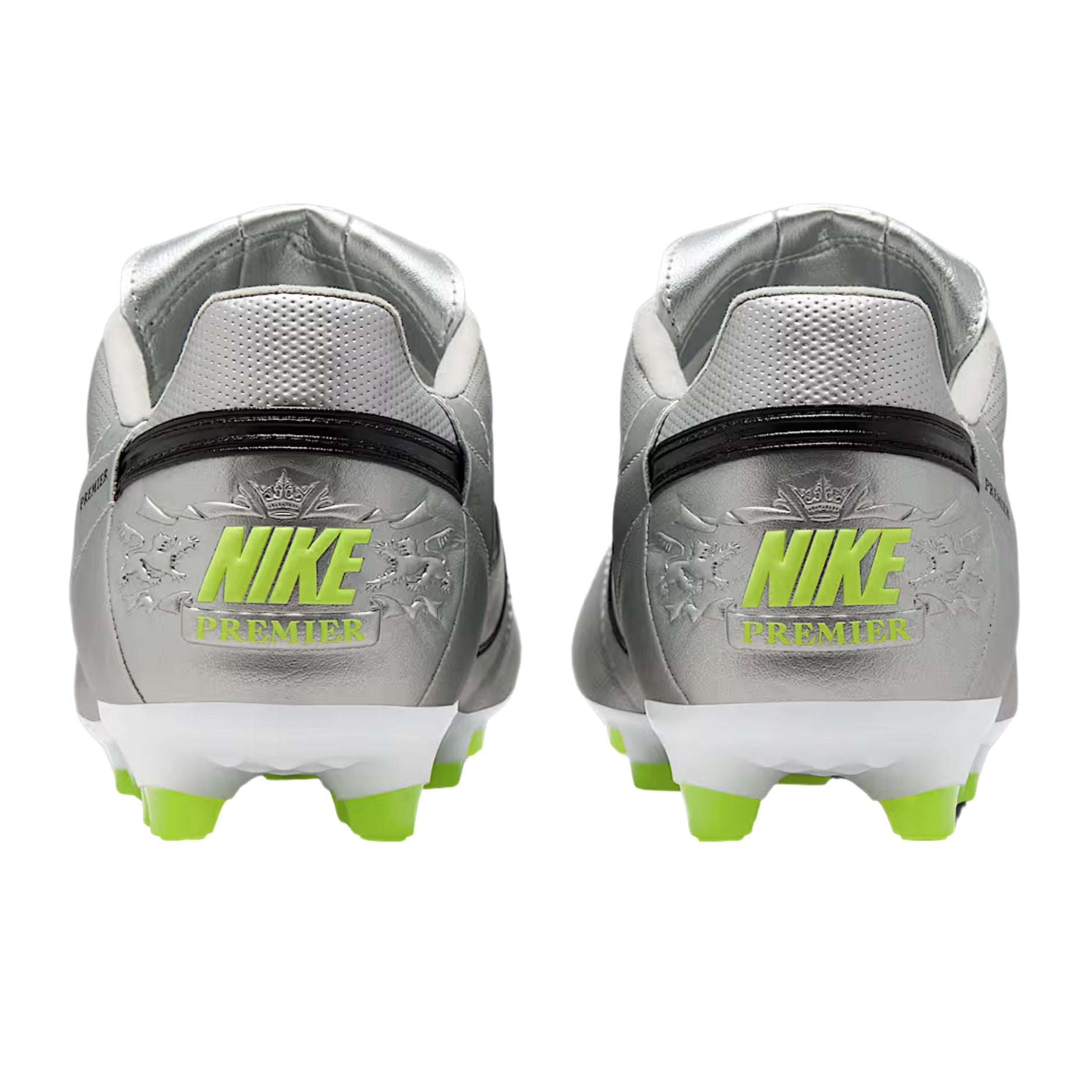 Nike Premier III Firm Ground Soccer Cleats (Metallic Silver/Black Volt)