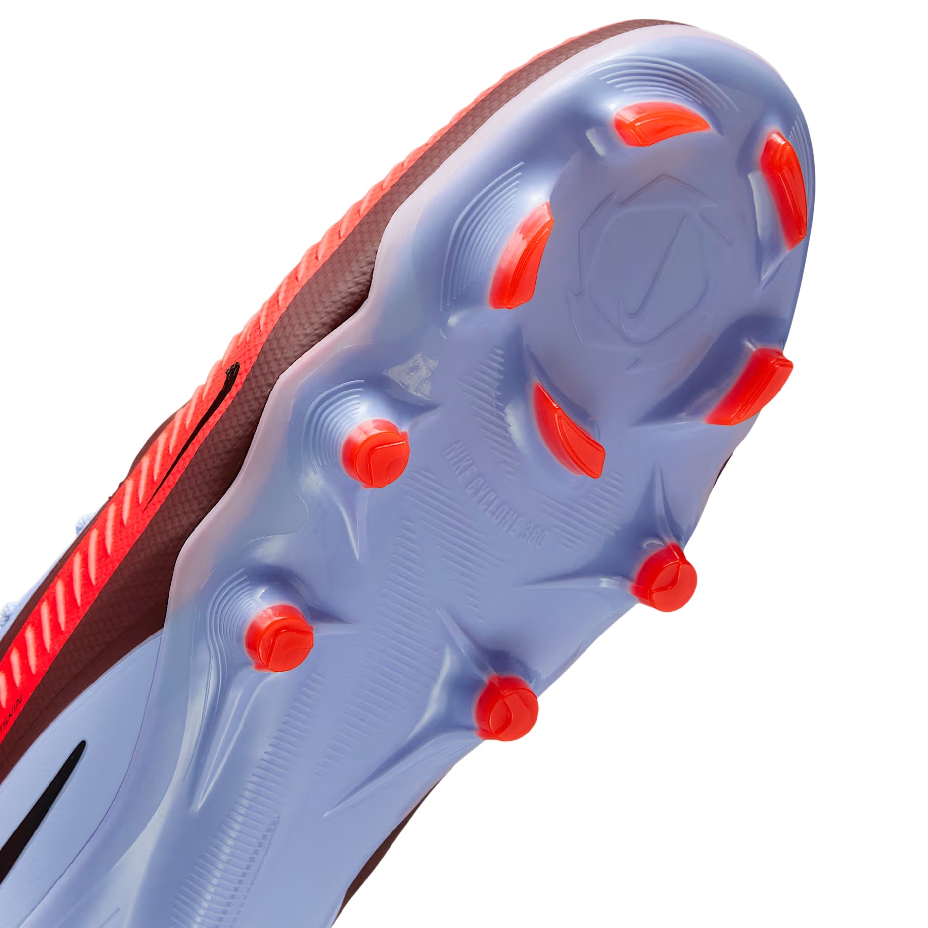 Nike Phantom 6 Low Pro Firm Ground Soccer Cleats (Royal Tint/Bright Crimson)