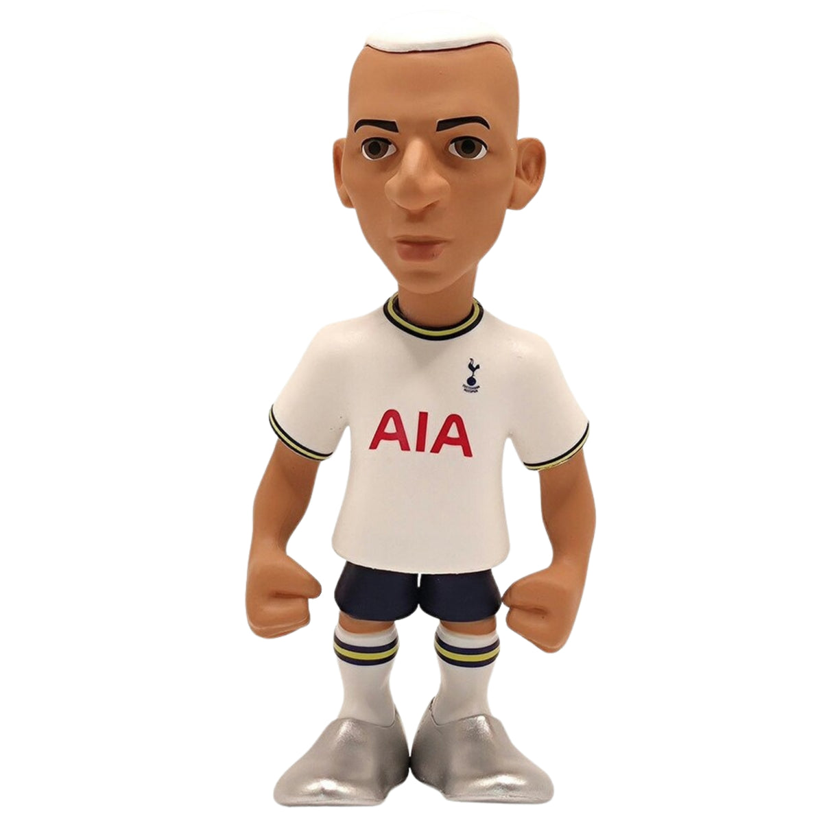 Figurine of a soccer player in a white jersey with 'AIA' logo on a white background