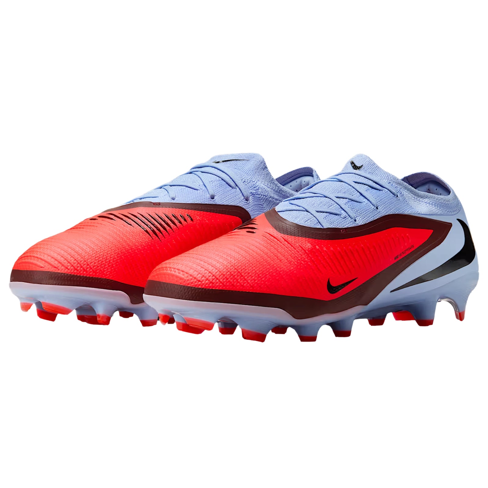 Nike Phantom 6 Low Pro Firm Ground Soccer Cleats (Royal Tint/Bright Crimson)