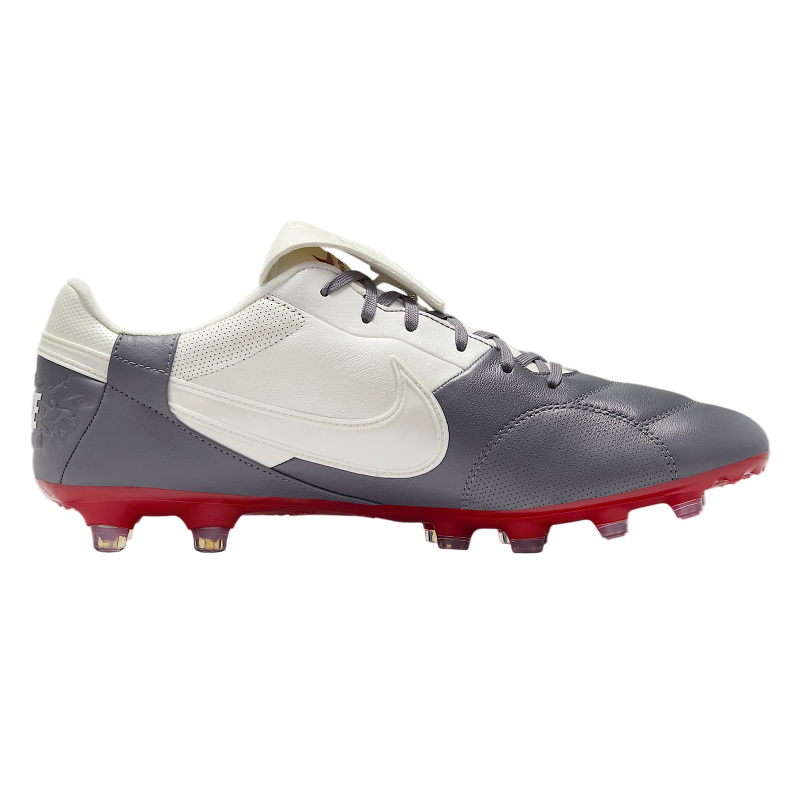 Nike Premier III Firm Ground Soccer Cleats (Light Graphite/White/Red)