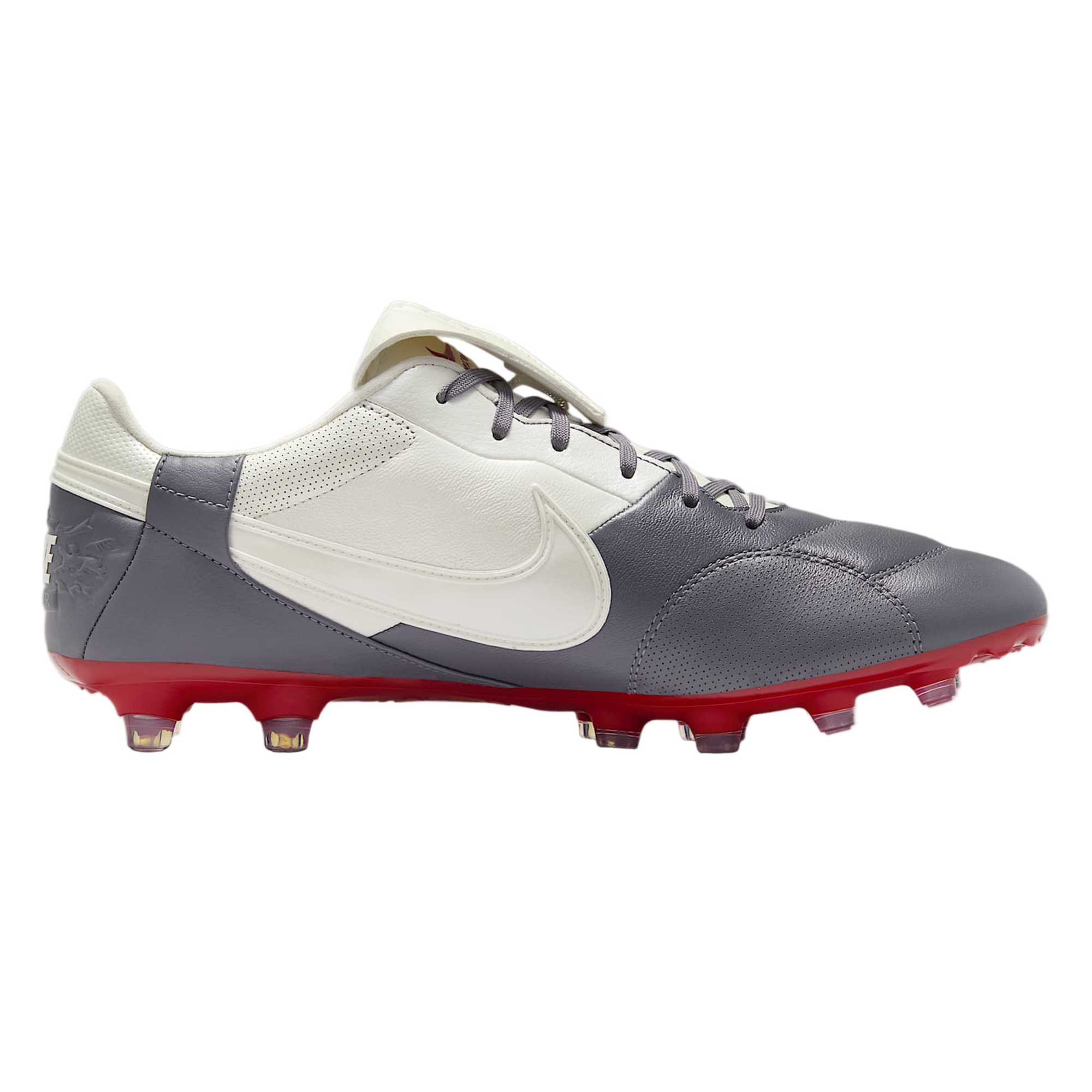 Nike Premier III Firm Ground Soccer Cleats (Light Graphite/White/Red)