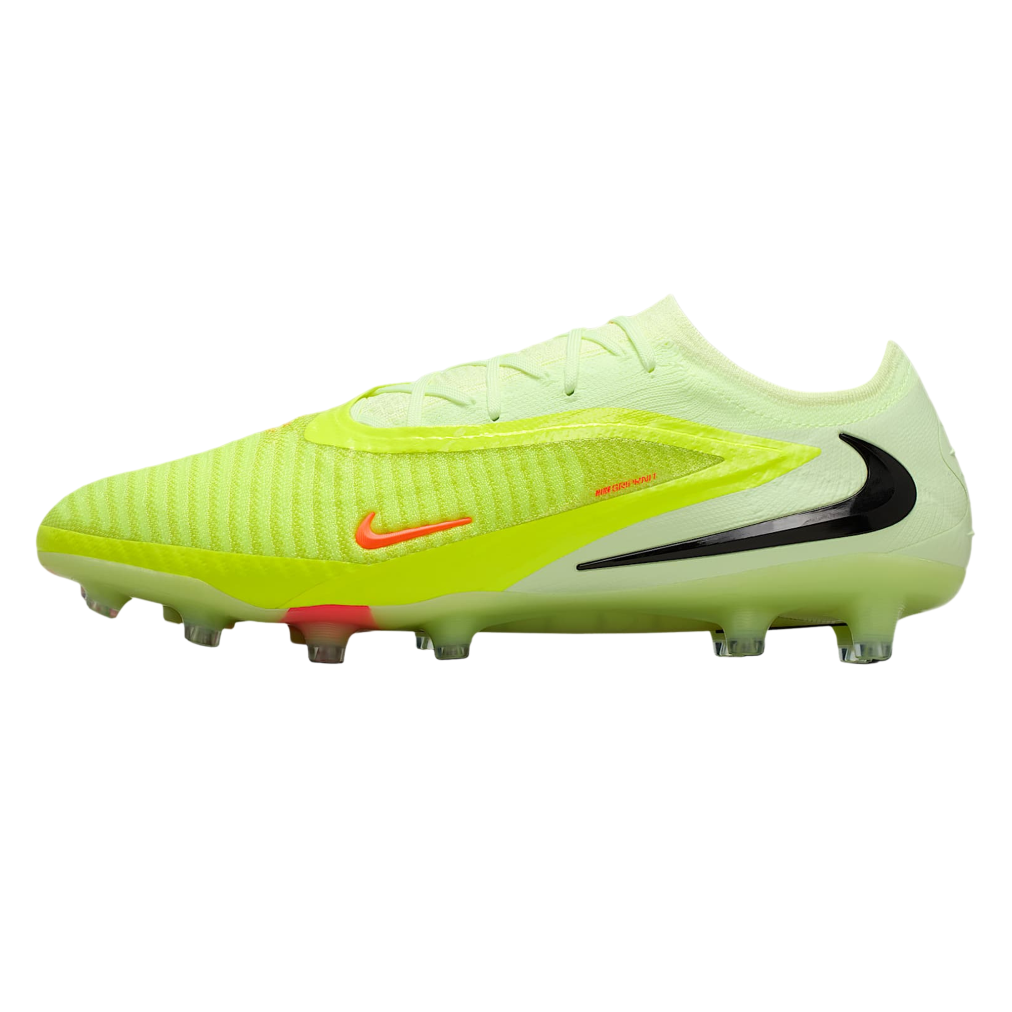 Nike Phantom 6 Low Elite Artificial Grass-Pro Soccer Cleats (Hyper Crimson/Black/Limelight)